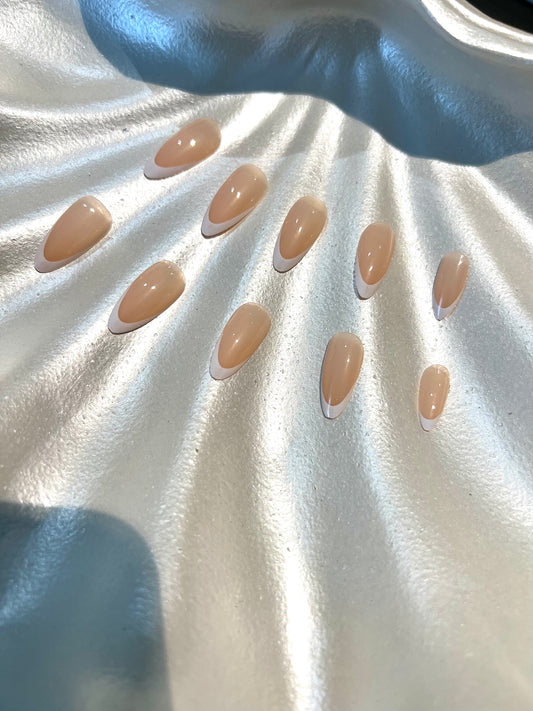 24Pcs Classic French Nails