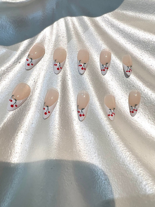 24Pcs Cherry On Top Nails
