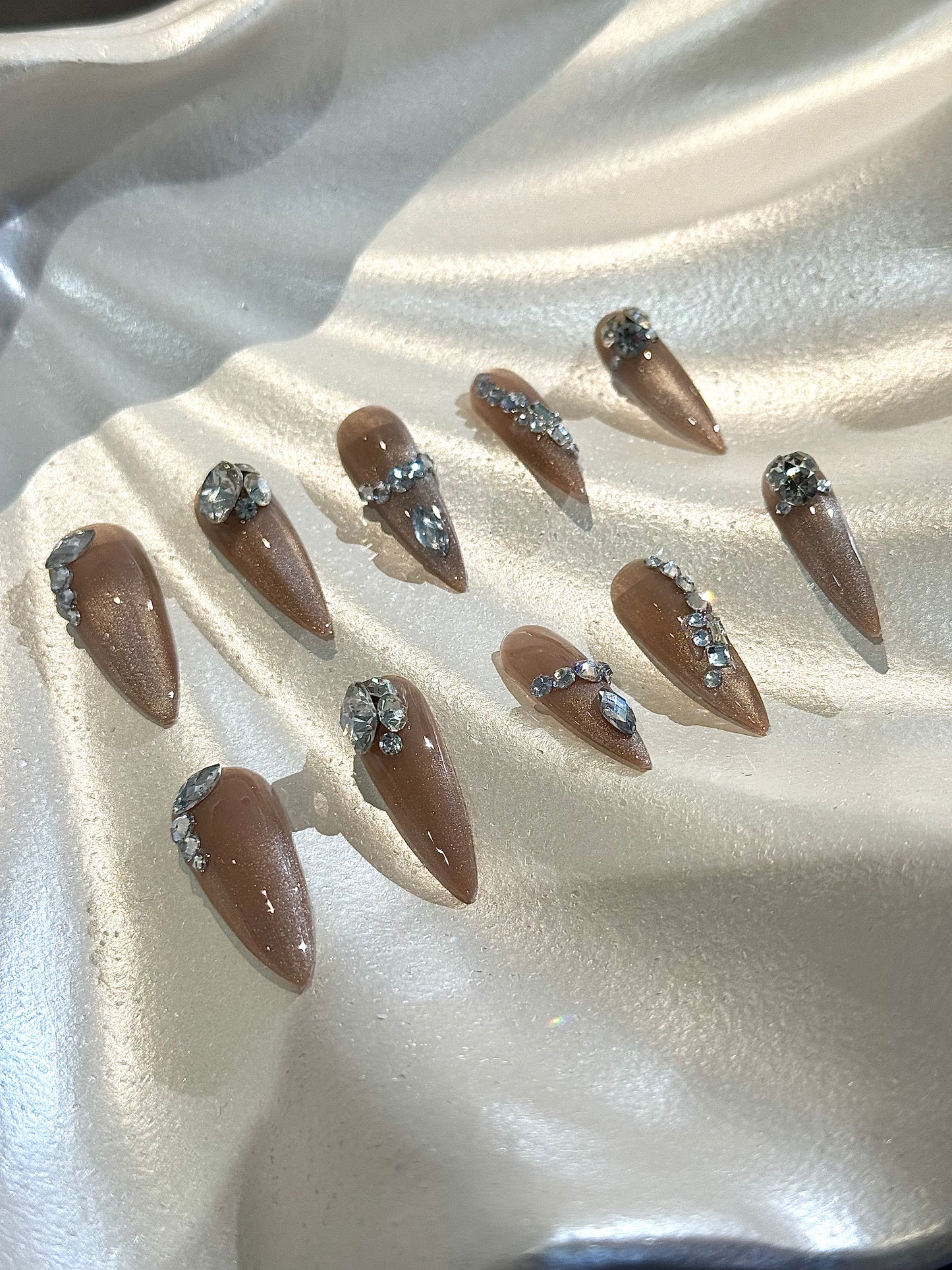 24Pcs Lunar Shadow Nails