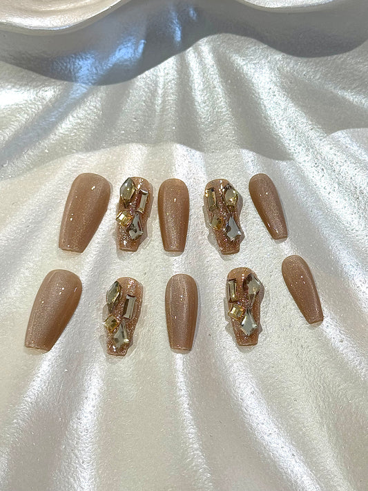 10Pcs Glowing Rose Nails