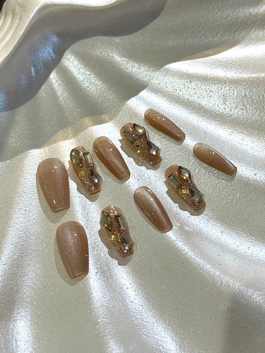 10Pcs Glowing Rose Nails