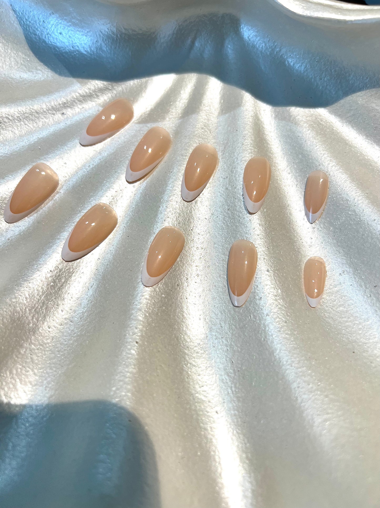 24Pcs Classic French Nails