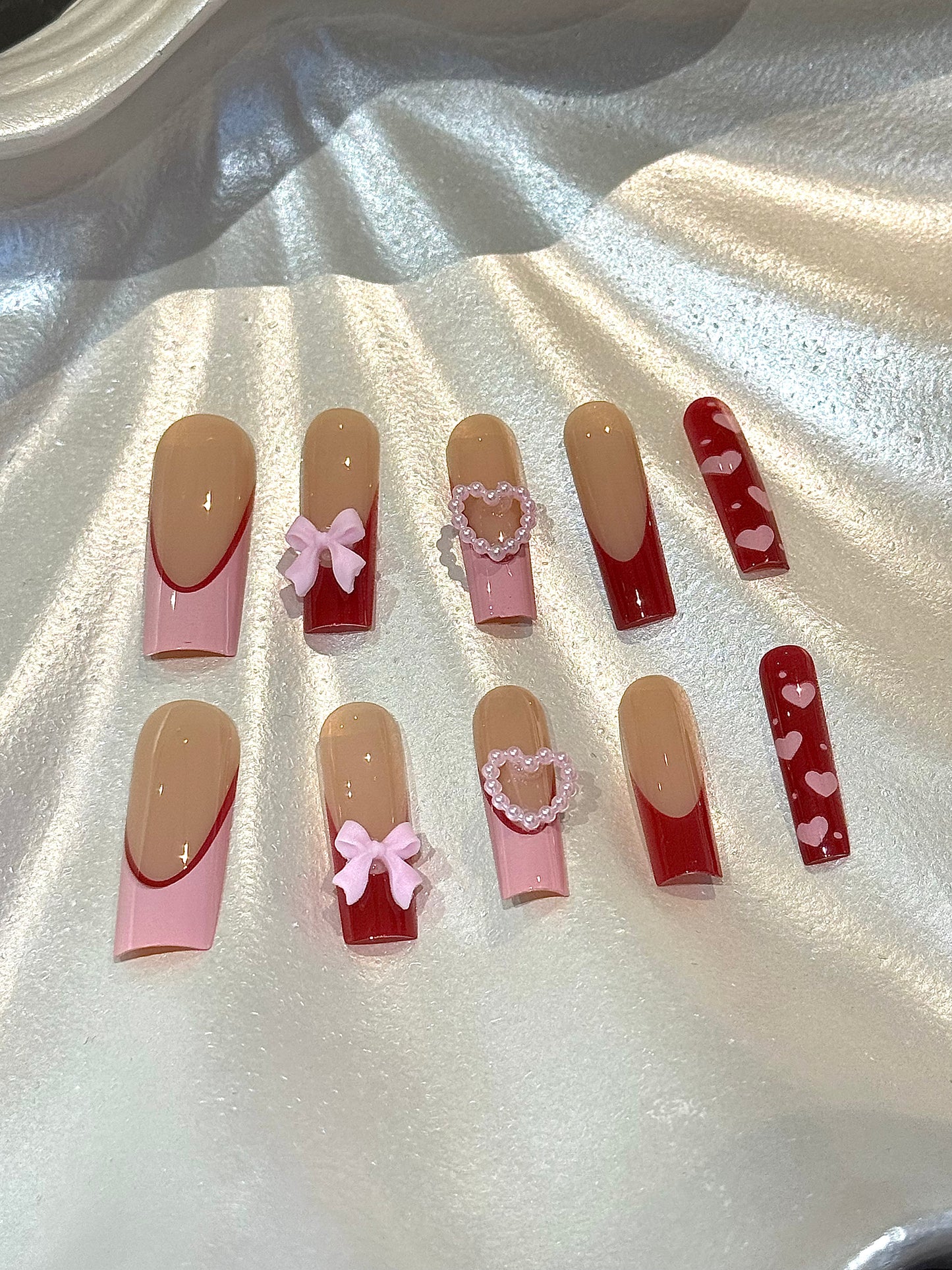24Pcs Sweetheart Nails