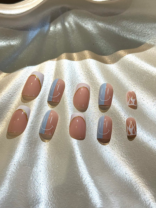 24Pcs Sunny Grin Nails