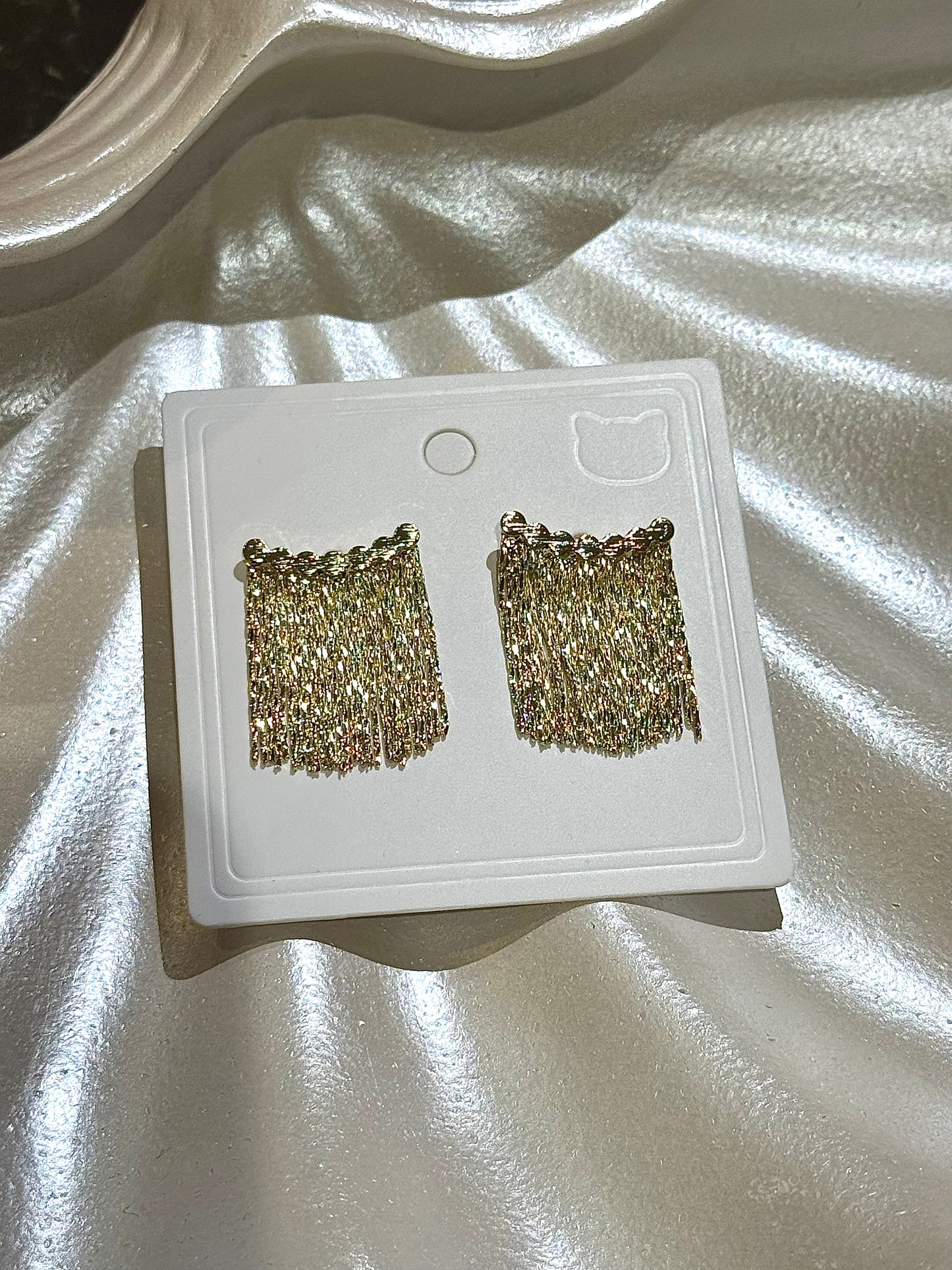 Golden Cascade Earrings