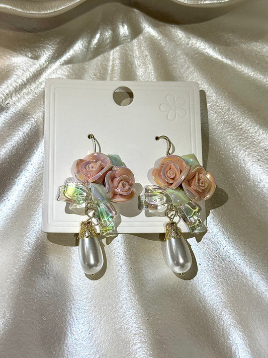 Blush Petal Tears Earrings